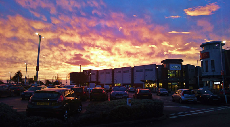 Kent coast sunsets even make a car park look romantic! - Gallery Image